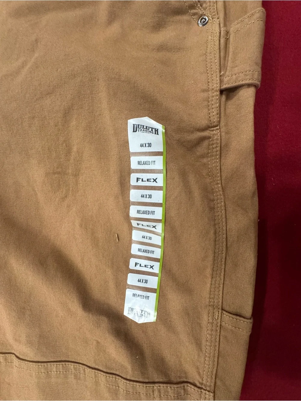 DULUTH Trading Co. Men’s    Brown Denim Carpenter Overalls Size 44X30 NWT